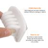 HARFINGTON Cable Clips Silicone Cable Management for Cord Organizer Cable Clips Bedroom Nightstand Wire Desk Table Accessories Office Spaces Car, White view 4