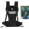 Dual Camera Strap Adjustable Multi Carrying Dual Camera Harness with Side Holster & Secure Strap Breathable Comfortable Double Shoulder Camera Strap for Photographer Hiking Climbing Travel Use view 4