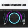 ANGGREK USB Computer Speaker, Stylish Stereo Computer Speaker RGB Effect 2 Channel Noise for Desktop Computers view 2