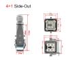 BHUPWZE Heavy Duty Connectors DHC-HA-003 3pin 4pin 5pin 7pin 10A Industrial Plug HQ-005 16A Heavy Metal Rectangular Connector(5 Core Side-Out) view 2