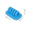 HARFINGTON Cable Clips Silicone Cable for Cord Organizer Cable Clips Bedroom Nightstand Wire Desk Table Accessories Office Spaces Car, Blue view 2