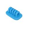 HARFINGTON Cable Clips Silicone Cable for Cord Organizer Cable Clips Bedroom Nightstand Wire Desk Table Accessories Office Spaces Car, Blue view 3