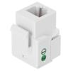 Single Port RJ11 Cat 3 Telephone Voice Module with Dust Cover,ABS Network Module for Network Engineering Integrated Wiring,EIA/TIA 568A / B Transmission Standards view 2