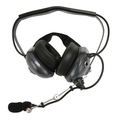 XWXLIJV General Aviation Headset for Student Pilots K Head 5 Pin Headset 24 dB NRR Noise Canceling Microphone Adjustable Headband & Mic Boom PPT Soft Foam Ear Seals