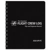 ASA-SP-FC-Aviation Supplies & Academics ASA-SP-FC Black The Standard Softcover Flight Crew Logbook - The ultimate choice for pilots! Get your logbook today. view 1