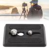 ANGGREK Tripod Head Plate Adapter, Rubber Foot Pad Tripod Quick Release Plate Wearresistant 1/4in 3/8in Thread for Photographing view 3