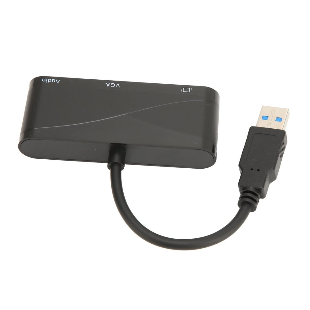ANGGREK USB 3.0 to VGA Converter, USB to VGA Adapter, Widely Compatible 2 in 1 1920x1080 for PC