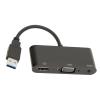 ANGGREK USB 3.0 to VGA Converter, USB to VGA Adapter, Widely Compatible 2 in 1 1920x1080 for PC view 2
