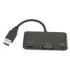 ANGGREK USB 3.0 to VGA Converter, USB to VGA Adapter, Widely Compatible 2 in 1 1920x1080 for PC view 3