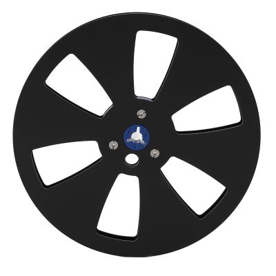 ciciglow 1/4 7 Inch Empty Tape Reel, 6 Holes Open Reel Sound Tape Empty Take Up Reel, Aluminum Alloy Universal Opening Machine Parts for Reel to Reel for TEAC, for Revox Studer (Black)