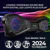 DS18 JL24-SBAR22/BKLD Loaded Overhead Sound Bar with Digital LED Lights - Compatible with Jeep JL/JLU/JT 2024 - Plug & Play Easy Installation view 2