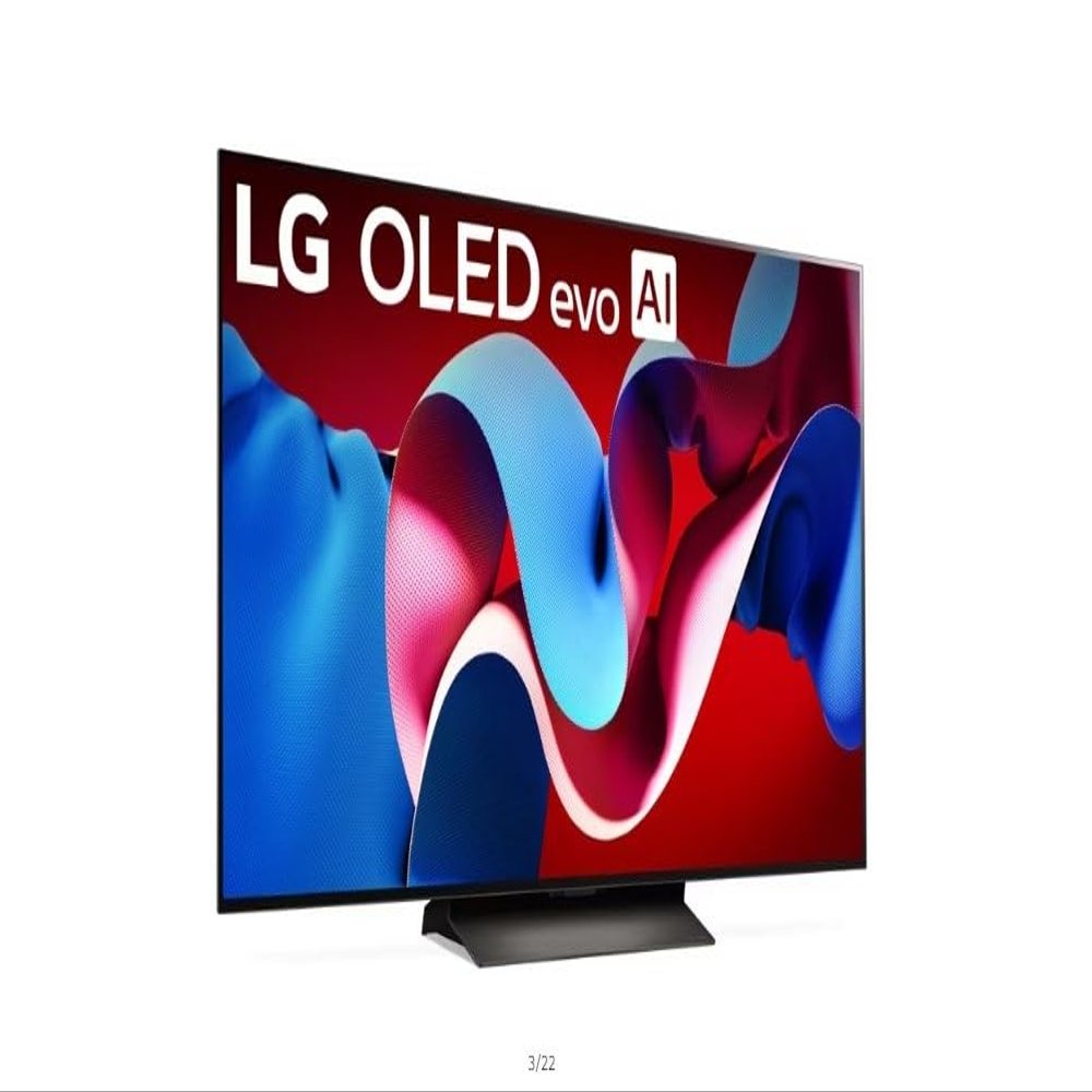 LG 55-Inch Class 4K (2160p) OLED evo C4 Smart TV 2024 Wi-Fi, Bluetooth, Filmmaker Mode, Dolby Atmos,144Hz,with Alexa Built-in, Magic Remote OLED55C4PUA (Renewed)