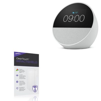 BoxWave Screen Protector Compatible with Amazon Echo Spot (2nd Gen 2024) - ClearTouch ImpactShield (2-Pack), Impenetrable Screen Protector Flexible Film
