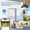 5G&2.4G Wifi Light Bulb Security Camera Wireless Outdoor,Indoor Home Security Cameras,3K Light Socket Security Camera Dotcom,Screw in Camera,360Color Night Vision,Camera Motion Sensor Alarm 1(pcs) view 2