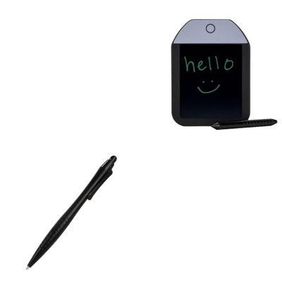 BoxWave Stylus Pen Compatible with Boogie Board Basics Mini Writing Tablet - DirectTip Resistive Stylus, Jet Black