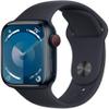 Apple Watch Series 9 [GPS, 45mm] Midnight Aluminum Case with Midnight Sport Band, S/M (Renewed Premium) view 1