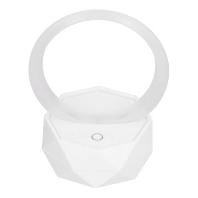 Pongnas Speaker, Aperture Design Subwoofer Effect Speaker Night Light for Home for Party (White)