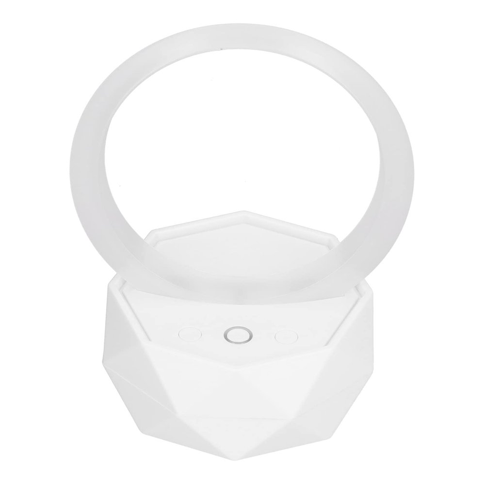 Pongnas Speaker, Aperture Design Subwoofer Effect Speaker Night Light for Home for Party (White)