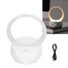 Pongnas Speaker, Aperture Design Subwoofer Effect Speaker Night Light for Home for Party (White) view 2