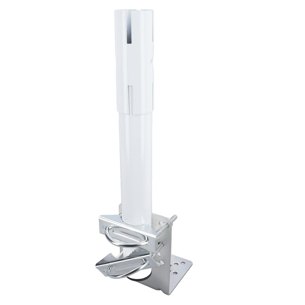 Mounting Kit, Dual Windproof Wall Roof Satellite Internet Mount, Pole Mount for Internet Kit Satellite for V2 Dish