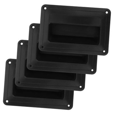 MOLUCKFU 4pcs Small Plastic Speaker Side Handle Audio Speaker Handles for Stage Equipment Replacement Easy Installation Sturdy Grip