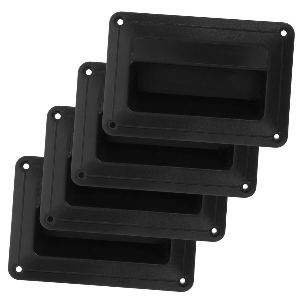 MOLUCKFU 4pcs Small Plastic Speaker Side Handle Audio Speaker Handles for Stage Equipment Replacement Easy Installation Sturdy Grip