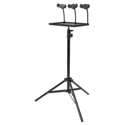 SECFOU 1set Projector Stand with Phone Holder Durable Tripod Tray for Live Streaming Laptops and Outdoor Use Height Reinforced Stability