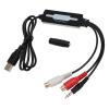 USB 2.0 Sound Capture Card, Convert Various Sound Devices to MP3 and WAV Formats, Support Dual Channel Stereo Sound Capture, Editing Software for Audacity view 1