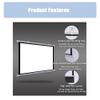 BERWDUXA Home Projector Screen Manual Pull Down 40 50 60in Projection Screen for Home Theater Office Game Movie Screen Support HD 3D 4K(30 Inch (4:3)) view 2