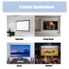 BERWDUXA Home Projector Screen Manual Pull Down 40 50 60in Projection Screen for Home Theater Office Game Movie Screen Support HD 3D 4K(30 Inch (4:3)) view 3