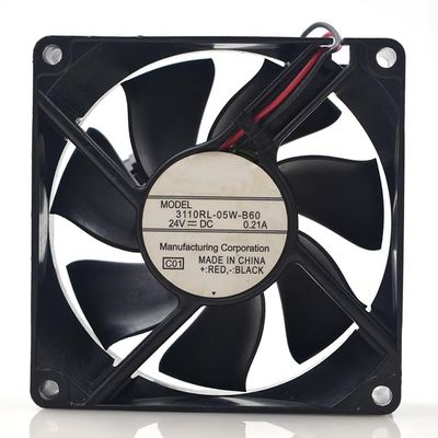 3110RL-05W-B60 2-Wire DC 24V 0.21A 5.04W 80x80x25mm Cooling Fan