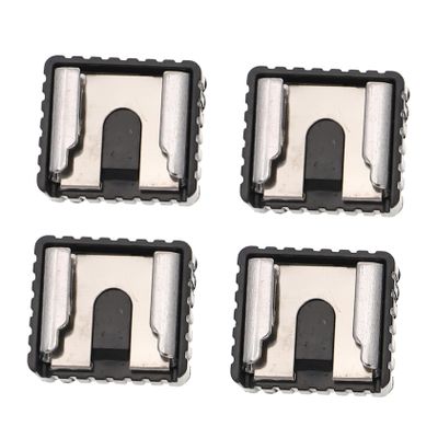 OSALADI 4pcs Hot Shoe Mount Light Stand Adapter for Cameras Easy to Install Flash Bracket Threaded Hole and Material for Use