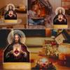 Sacred Heart of Jesus, Christian Gifts for Women, 2PCS Jesus Night Light for Home Decor, Faith Gifts for Xmas, Daily Devotional, Prayer, Holy Communion, Baptism for Men, Kids, Families, and Friends view 2