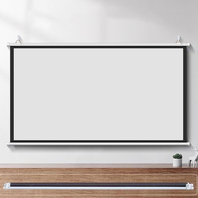 BERWDUXA 30" 40" 50" 60" 72" Projector Screen Home Theater Screen 4:3 16:9 Manual Pull Down Movie Screen Wall Mount 4K 3D HD Portable Projection Screen(4:3,50inch)