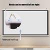 BERWDUXA 30" 40" 50" 60" 72" Projector Screen Home Theater Screen 4:3 16:9 Manual Pull Down Movie Screen Wall Mount 4K 3D HD Portable Projection Screen(4:3,50inch) view 3