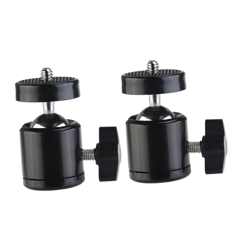 FAVOMOTO 2pcs Tripod Hot Shoe Mount for Camera Led Lights Microphones Photography Accessory for Monopods Light Stands and More