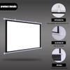 BERWDUXA Manual Pull Down Projector Screen 60" 50" 40" 72" 30" Home Theater Movie Screen HD Wall Mount Projection Screen for Indoor Outdoor (4:3,50inch) view 4
