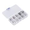 100Pcs Micro MINI USB Female Plug Connector with USB Sockets, Plated Connectors for Digital Devices, Household Appliances, Security Products, Comes with Storage Box, Use Easily view 3