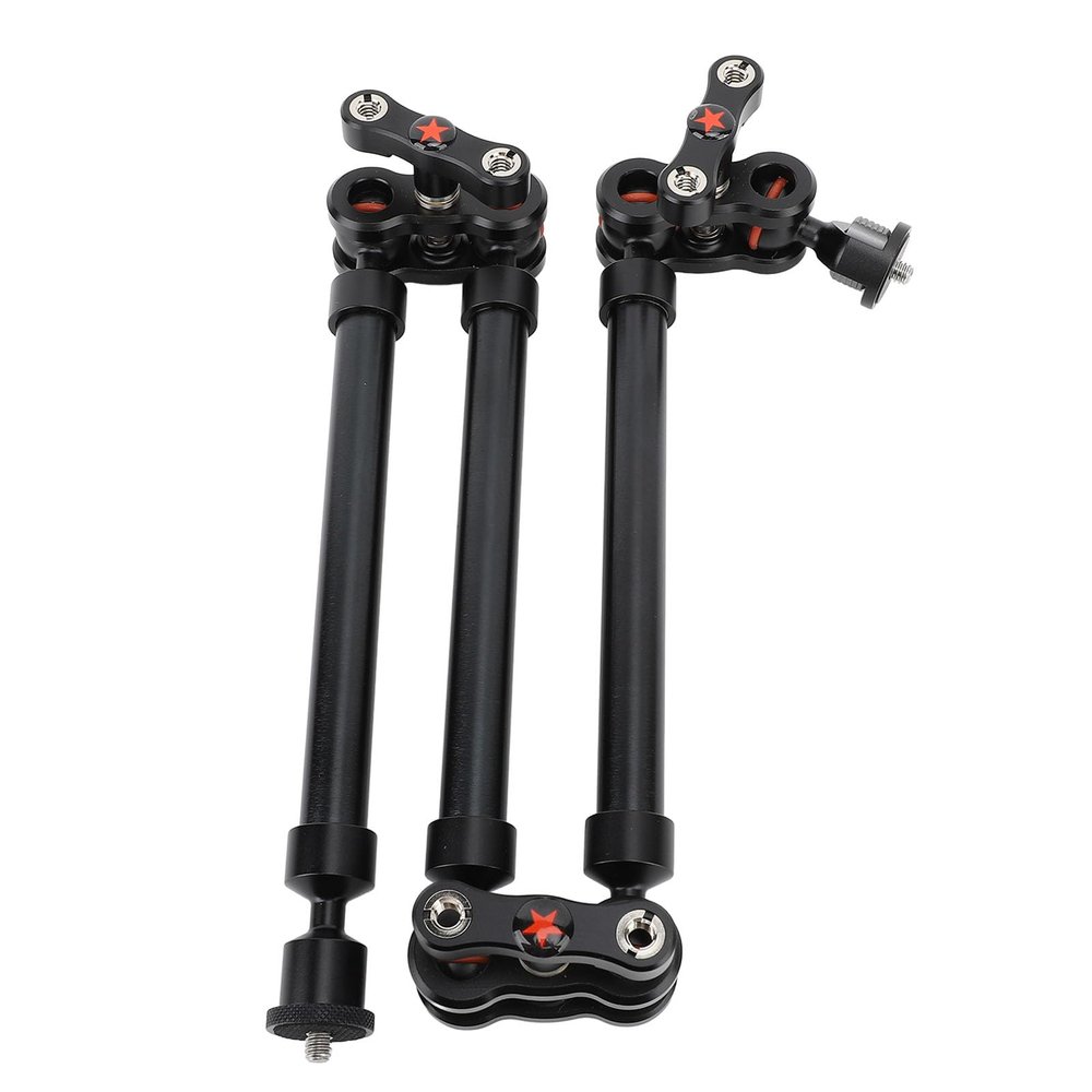 Camera Desk Mount Stand, Heavy Duty Articulating Camera Arm, Table Mount Camera Stand Adjustable for Cameras, Smartphones, Microphones, Fill Lights, Monitors 755mm(Black)