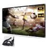 Outdoor Projector Screen, Projection Screen 4K 16:9 HD Foldable Portable Movie Screen, Outdoor Movie Screen Double Sided Projection for Home Theater(84in) view 1