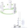 3PCS Wireless Bridge Kit, Gigabit Point to 2 Points Outdoor WiFi Bridges for 3Km Long Range Network Expansion+Adalov Outdoor Wi-Fi Access Point with Bracket Mount, 1200Mbps Long Range view 1