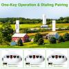 3PCS Wireless Bridge Kit, Gigabit Point to 2 Points Outdoor WiFi Bridges for 3Km Long Range Network Expansion+Adalov Outdoor Wi-Fi Access Point with Bracket Mount, 1200Mbps Long Range view 2