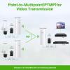 3PCS Wireless Bridge Kit, Gigabit Point to 2 Points Outdoor WiFi Bridges for 3Km Long Range Network Expansion+Adalov Outdoor Wi-Fi Access Point with Bracket Mount, 1200Mbps Long Range view 4