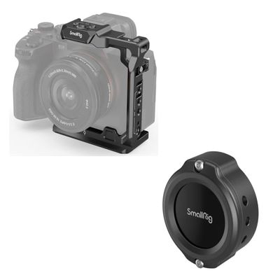 SmallRig Camera Half Cage for Sony Alpha 7R V/Alpha 7 IV/Alpha 7S III/Alpha 1/Alpha 7R IV Cage and Cage for AirTag