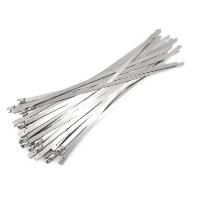 100pcs 304 stainless steel cable ties metal heavy duty cable ties wire and cable zip ties outdoor 4.6 x 200mm