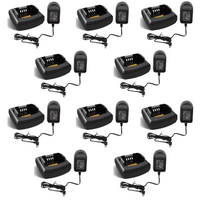 10 Pack CP110 Rapid Charger RLN6332A for Motorola RDU4100 RDM2070D RDV5100 RDU2020 RDU2080D RDV2020 RDV2080D RDM2080 RDU4160D Walkie Talkie Charger RLN6175 RLN6304