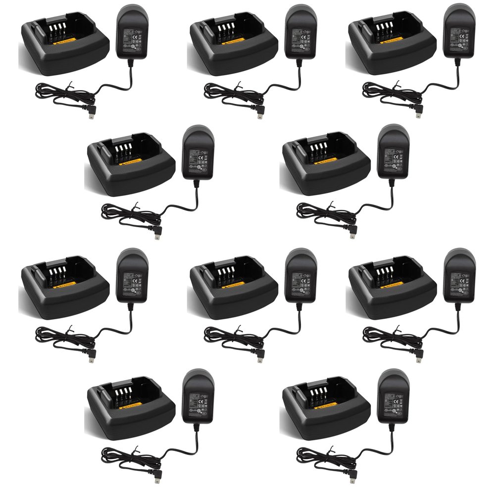 10 Pack CP110 Rapid Charger RLN6332A for Motorola RDU4100 RDM2070D RDV5100 RDU2020 RDU2080D RDV2020 RDV2080D RDM2080 RDU4160D Walkie Talkie Charger RLN6175 RLN6304