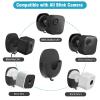 SIBADA Blink Camera Wall Mount Holder 3 Pack, No Drill No Screws Bracket for Blink Mini/Mini 2/Outdoor/Indoor, Strong Adhesive, Easy to Install (Black) view 2