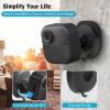 SIBADA Blink Camera Wall Mount Holder 3 Pack, No Drill No Screws Bracket for Blink Mini/Mini 2/Outdoor/Indoor, Strong Adhesive, Easy to Install (Black) view 4
