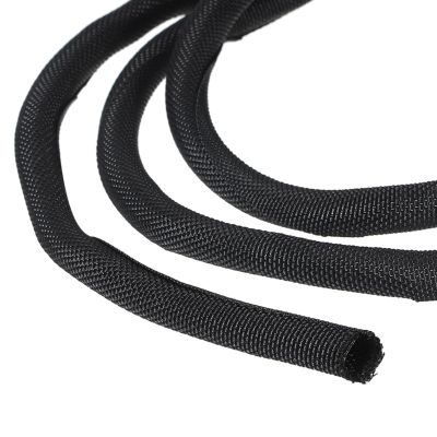PATIKIL Cable Sleeve, 20 Ft x 0.31" Wire Manager Cord Protector Trolling Motor Cable Sleeve Dog Cat Cord Wrap Protector for Computer Wire Organizer Hose